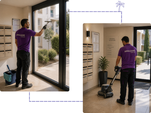 Nettoyage de bureau professionel et autres services de nettoyage avec amalgame services à Hyères et les alentours